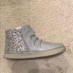 Lands end silver bootie
